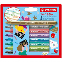 STABILO Trio Deco glittertusjer