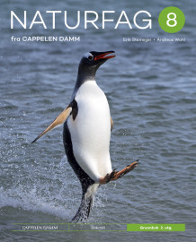Naturfag 8 fra Cappelen Damm Grunnbok 2. utg. av Erik Steineger og Andreas Wahl (Innbundet)
