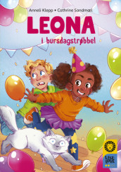 Omslag - Leseløve nivå 2 - Leona i bursdagstrøbbel